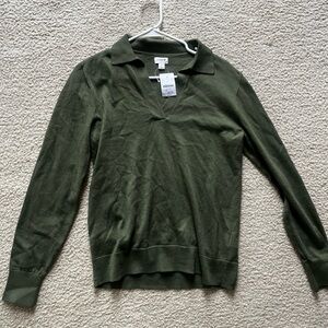 J. Crew Olive Knit Pullover
